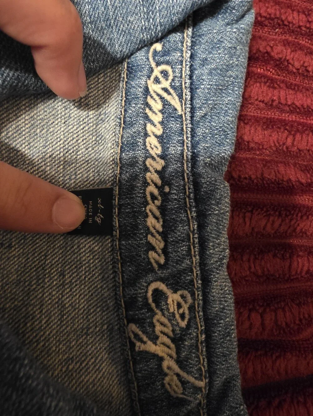Womens american eagle denim jacket size XL - Picture 2 of 4